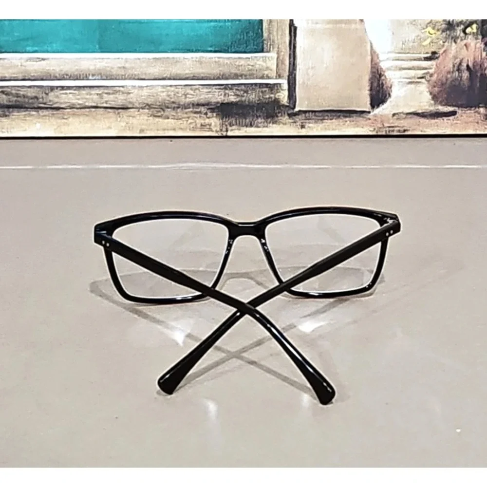 Adin Thomas Eyeglasses Frames AT-470 C1 Clear Brown Blue Square 54-15-140